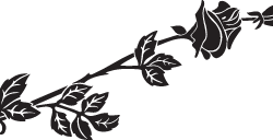 Clipart Image For Headstone Monument rose 33