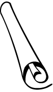 Clipart Image For Headstone Monument Scroll 03