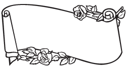 Clipart Image For Headstone Monument Scroll 04
