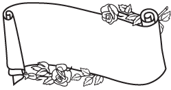 Clipart Image For Headstone Monument Scroll 04B