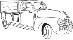 Clipart Image For Headstone Monument truck 04