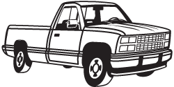 Clipart Image For Headstone Monument truck 06