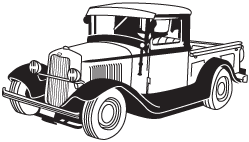 Clipart Image For Headstone Monument truck 09