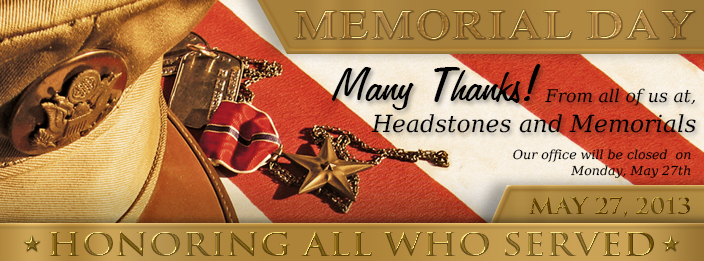 Our office will be closed Monday, May 28th for Memorial Day.